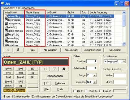 Freeware der Woche: Joe Dateiumbenennungsprogramm Joe