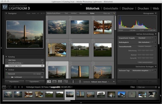 Adobe Photoshop Lightroom 3.3 vereint Bildverwaltung und Entwicklungsprogramm. (Bild: Netzwelt) Adobe Photoshop Lightroom 3.3 vereint Bildverwaltung und Entwicklungsprogramm. (Bild: Netzwelt)