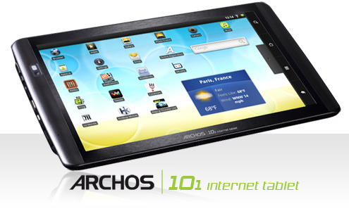 Archos rüstet seine Tablet-Computer mit Android 2.2 aus. (Bild: Archos) Archos rüstet seine Tablet-Computer mit Android 2.2 aus. (Bild: Archos)