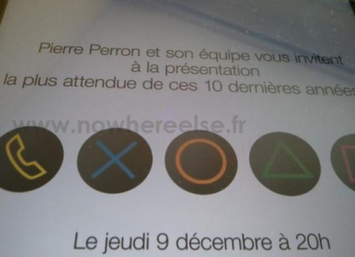 Der französischen Webseite nowhereelse liegt eine Einladung zum Präsentation des Playstation Phones vor. (Bild: nowhereelse.fr) Der französischen Webseite nowhereelse liegt eine Einladung zum Präsentation des Playstation Phones vor. (Bild: nowhereelse.fr)