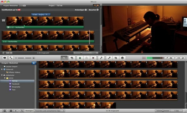 Mit iMovie 09 können Mac-Anwender Videos schneiden und mit ...