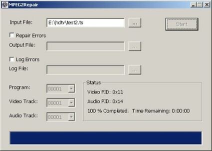 Datenrettungs-Freeware: Beschädigte Filme reparieren DivFixx++ Fenster