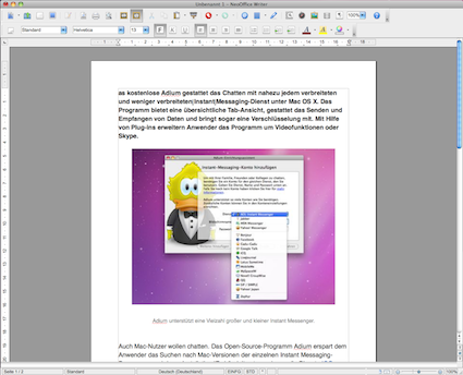 NeoOffice: Kostenloses Office Paket für den Mac - NETZWELT