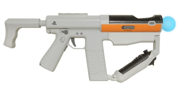 Playstation Move Sharp Shooter: Die Waffe soll Nutzern ein realistischeres Spiel-Erlebnis bieten. (Bild: PlayStation.Blog) Playstation Move Sharp Shooter: Die Waffe soll Nutzern ein realistischeres Spiel-Erlebnis bieten. (Bild: PlayStation.Blog)