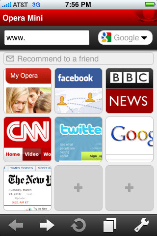 Safari-Alternative: Der Opera Mini ist im Vergleich zum Apple-Browser schneller. (Bild: Opera Software ASA) Safari-Alternative: Der Opera Mini ist im Vergleich zum Apple-Browser schneller. (Bild: Opera Software ASA)