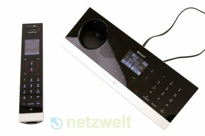 Schnurlos-Telefon Sinus A 602: Design-Telefon inklusive Basisstation für 100 Euro. Bild: netzwelt Schnurlos-Telefon Sinus A 602: Design-Telefon inklusive Basisstation für 100 Euro. Bild: netzwelt