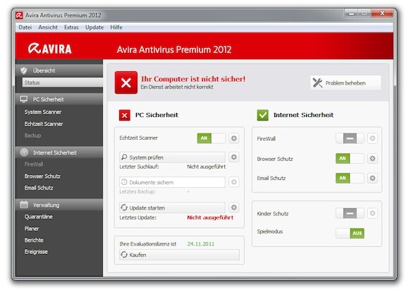 Avira hat die Oberfläche des Virenscanners überarbeitet. (Bild: netzwelt) Avira hat die Oberfläche des Virenscanners überarbeitet. (Bild: netzwelt)