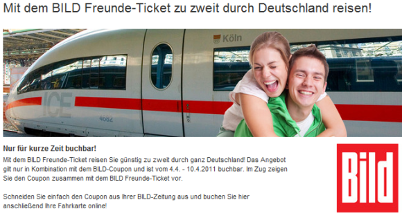 Mit dem Bild Freunde-Ticket können zwei Personen für 44 Euro fahren. (Bild: Screenshot) Mit dem Bild Freunde-Ticket können zwei Personen für 44 Euro fahren. (Bild: Screenshot)