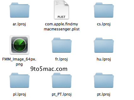 Blogger haben in einer neuen Vorabversion von Mac OS X Lion Hinweise auf einen Ortungsdienst gefunden. (Bild: 9to5mac) Blogger haben in einer neuen Vorabversion von Mac OS X Lion Hinweise auf einen Ortungsdienst gefunden. (Bild: 9to5mac)