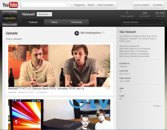 Bei Cosmic Panda wurde das Aussehen der Videoanzeige, der Kanäle und der Playlists überarbeitet. (Bild: Screenshot) Bei Cosmic Panda wurde das Aussehen der Videoanzeige, der Kanäle und der Playlists überarbeitet. (Bild: Screenshot)