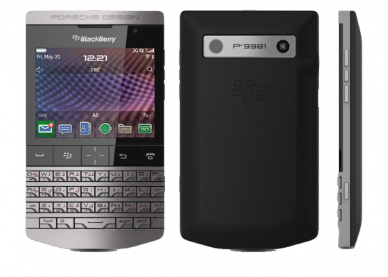 Edles Design von Porsche trifft beim P'9981 auf die Technik von BlackBerry. (Bild: RIM) Edles Design von Porsche trifft beim P'9981 auf die Technik von BlackBerry. (Bild: RIM)