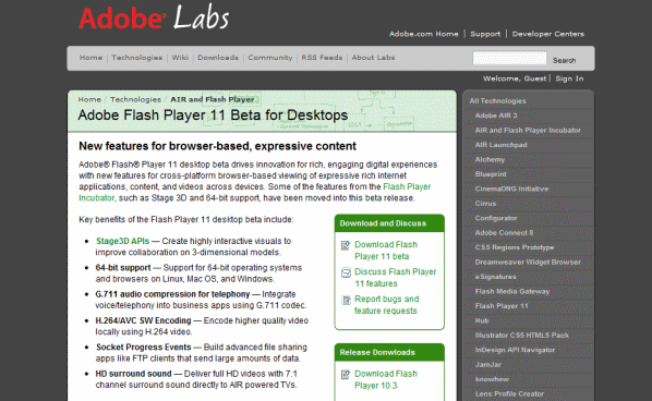 Adobe Flash Player Per Windows 7 64 Bit