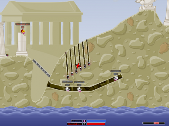 Hedgewars erinnert stark an den Spieleklassiker Worms. (Bild: Screenshots/Hedgewars Project) Hedgewars erinnert stark an den Spieleklassiker Worms. (Bild: Screenshots/Hedgewars Project)