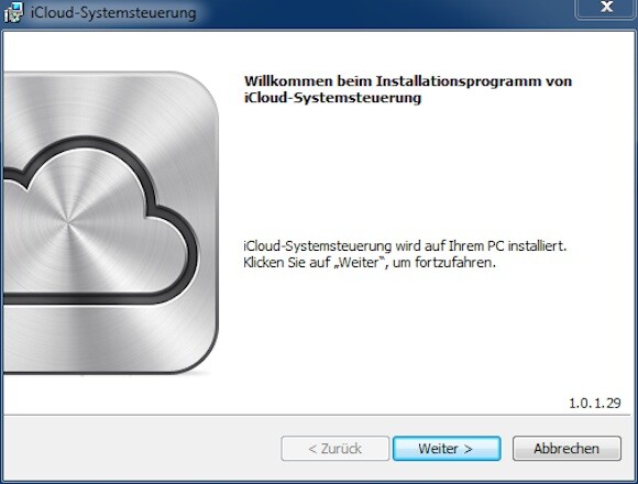 Die Installation der iCloud-Anwendung ist in wenigen Minuten erfolgt. (Bild: netzwelt) Die Installation der iCloud-Anwendung ist in wenigen Minuten erfolgt. (Bild: netzwelt)