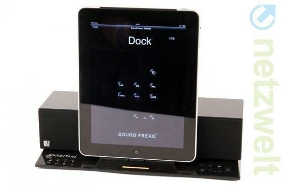 Kleines Dock, auch fürs iPad geeignet: das Soundfreaq Sound Step Recharge SFQ-02. (Bild: netzwelt) Kleines Dock, auch fürs iPad geeignet: das Soundfreaq Sound Step Recharge SFQ-02. (Bild: netzwelt)