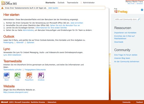 Die Konfiguration einer neuen Domain in Office 365 ist recht aufwändig. (Bild: Netzwelt) Die Konfiguration einer neuen Domain in Office 365 ist recht aufwändig. (Bild: Netzwelt)