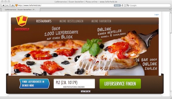 Lieferheld tritt gegen etablierte Plattformen wie Pizza.de an. (Bild: Netzwelt) Lieferheld tritt gegen etablierte Plattformen wie Pizza.de an. (Bild: Netzwelt)