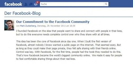 Mark Zuckerberg äußerte sich in einem Blogeintrag zu der Einigung mit der FTC. (Bild: Screenshot/Facebook) Mark Zuckerberg äußerte sich in einem Blogeintrag zu der Einigung mit der FTC. (Bild: Screenshot/Facebook)