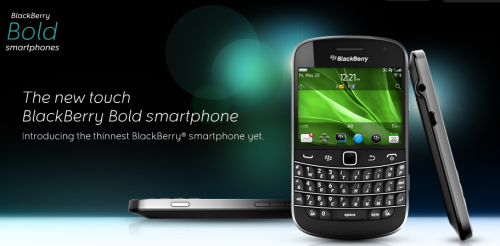 Der neue BlackBerry Bold 9900 ist eines der leistungstärksten RIM Smartphones. (Bild: Screenshot) Der neue BlackBerry Bold 9900 ist eines der leistungstärksten RIM Smartphones. (Bild: Screenshot)