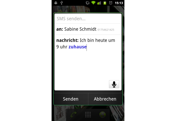 Nutzer können jetzt auch auf Deutsch Befehle bei Android-Geräten sprechen. (Bild: Google) Nutzer können jetzt auch auf Deutsch Befehle bei Android-Geräten sprechen. (Bild: Google)