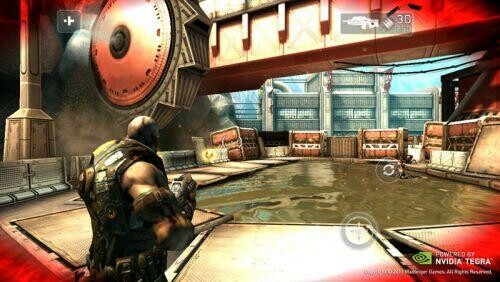 Dieser Screenshot aus Shadowgun gibt einen Eindruck von der Power des Tegra 3-Chips. (Bild: Nvidia) Dieser Screenshot aus Shadowgun gibt einen Eindruck von der Power des Tegra 3-Chips. (Bild: Nvidia)