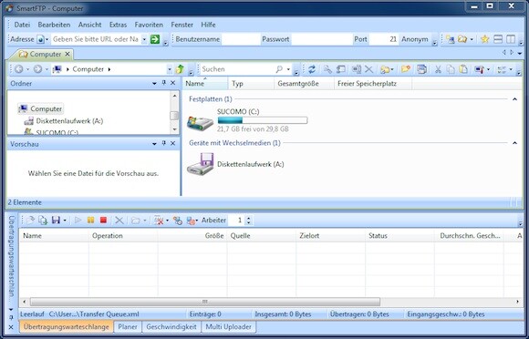 SmartFTP ist in Version 4.0 längst mehr als nur ein FTP-Client. (Bild: netzwelt) SmartFTP ist in Version 4.0 längst mehr als nur ein FTP-Client. (Bild: netzwelt)
