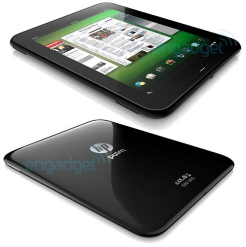 Dem US-amerikanischen Technikblog Engadget sind Bilder von HP geplanten WebOS-Tablet zugespielt worden. (Bild: Engadget.com) Dem US-amerikanischen Technikblog Engadget sind Bilder von HP geplanten WebOS-Tablet zugespielt worden. (Bild: Engadget.com)
