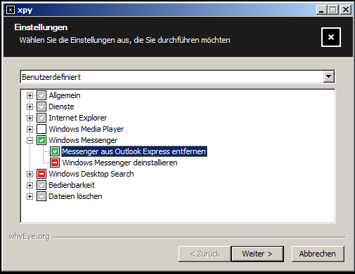 Mit XPY kann Windows der letzte Schliff verpasst werden. (Bild: Screenshot) Mit XPY kann Windows der letzte Schliff verpasst werden. (Bild: Screenshot)