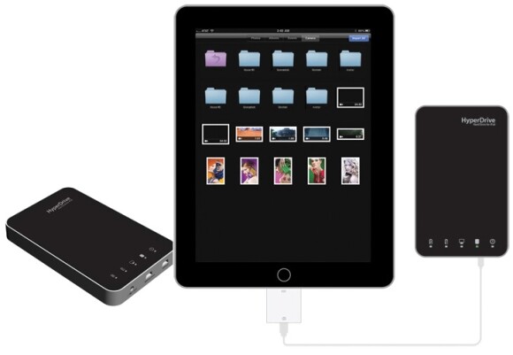 Zweite Generation: Die neuen iPad-Festplatten von Sanho bieten bis zu einem Terabyte Speicher. (Bild: Sanho) Zweite Generation: Die neuen iPad-Festplatten von Sanho bieten bis zu einem Terabyte Speicher. (Bild: Sanho)