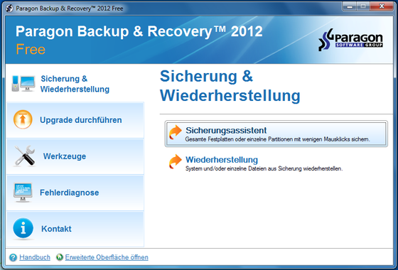 01 Paragon Backup & Recovery 2012 sichert Partitionen oder das gesamte System. (Bild netzwelt) 01 Paragon Backup & Recovery 2012 sichert Partitionen oder das gesamte System. (Bild netzwelt)
