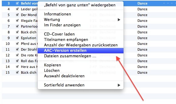 Die AAC-Konvertierung erstellt den eigentlichen Klingelton. (Bild: netzwelt) Die AAC-Konvertierung erstellt den eigentlichen Klingelton. (Bild: netzwelt)