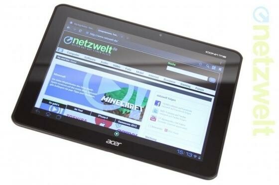 Das Acer Iconia Tab gleicht dem Schwestermodell Iconia Tab A510 wie ein Ei dem anderen. Der entscheidene Unterschied findet sich in der Display-Auflösung. (Bild: netzwelt) Das Acer Iconia Tab gleicht dem Schwestermodell Iconia Tab A510 wie ein Ei dem anderen. Der entscheidene Unterschied findet sich in der Display-Auflösung. (Bild: netzwelt)
