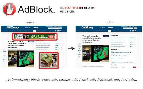 Adblock: Schluss mit Werbung in Chrome. (Bild: AdBlock) Adblock: Schluss mit Werbung in Chrome. (Bild: AdBlock)