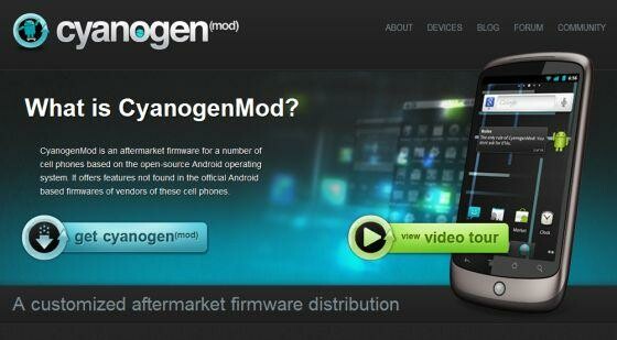 Das CyanogenMod bringt Android 4.2 auf diverse Android-Smartphones und Tablets. (Bild: Screenshot cyanogenmod.com) Das CyanogenMod bringt Android 4.2 auf diverse Android-Smartphones und Tablets. (Bild: Screenshot cyanogenmod.com)