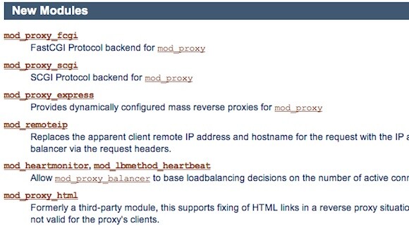 Der Apache HTTP Server 2.4 bringt zahlreiche neue Module mit. (Bild: Screenshot) Der Apache HTTP Server 2.4 bringt zahlreiche neue Module mit. (Bild: Screenshot)