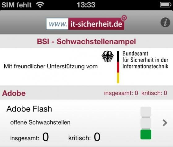Die App des Bundesamt wanrt vor Bedrohungen. (Bild: Screenshot netzwelt) Die App des Bundesamt wanrt vor Bedrohungen. (Bild: Screenshot netzwelt)