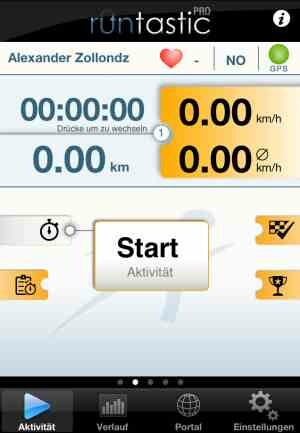 App Runtastic: Tempo, Durchschnittsgeschwindigkeit auf einen Blick. (Bild: Screenshot) App Runtastic: Tempo, Durchschnittsgeschwindigkeit auf einen Blick. (Bild: Screenshot)