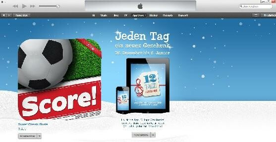 Apple verschenkt aktuell die App Score!. (Bild: Screenshot iTunes) Apple verschenkt aktuell die App Score!. (Bild: Screenshot iTunes)