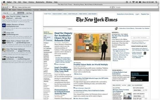 Apples Webbrowser Safari läuft auf iPad, iPhone, iPod touch, Mac und PC. (Bild: Screenshot Apple.com) Apples Webbrowser Safari läuft auf iPad, iPhone, iPod touch, Mac und PC. (Bild: Screenshot Apple.com)
