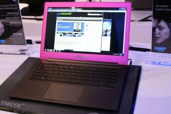 Asus Zenbook in Pink Asus Zenbook in Pink