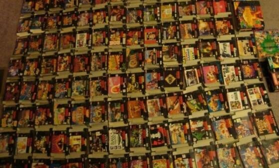 Ausschnitt aus der Super Nintendo-Sammlung. (Bild: kaisetsuna) Ausschnitt aus der Super Nintendo-Sammlung. (Bild: kaisetsuna)