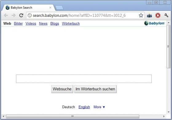 Diese Suchmaschine hat sich in den Browser eingeschlichen und nervt bei jedem neu geöffneten Tab (Bild: Screenshot netzwelt/ Chrome). Diese Suchmaschine hat sich in den Browser eingeschlichen und nervt bei jedem neu geöffneten Tab (Bild: Screenshot netzwelt/ Chrome).