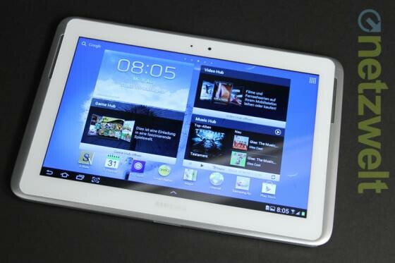 Base bietet ab Ende August das Samsung Galaxy Note 10.1 an. (Bild: netzwelt) Base bietet ab Ende August das Samsung Galaxy Note 10.1 an. (Bild: netzwelt)