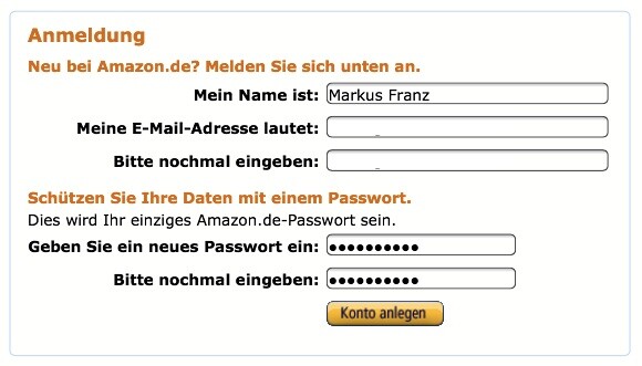 Für Bezahlung und Download ist ein normales Amazon-Konto notwendig. (Bild: netzwelt) Für Bezahlung und Download ist ein normales Amazon-Konto notwendig. (Bild: netzwelt)