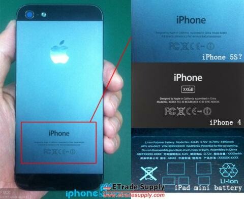 Dieses Bild soll die Rückseite des Apple iPhone 5S zeigen. (Bild: etradesupply.com) Dieses Bild soll die Rückseite des Apple iPhone 5S zeigen. (Bild: etradesupply.com)
