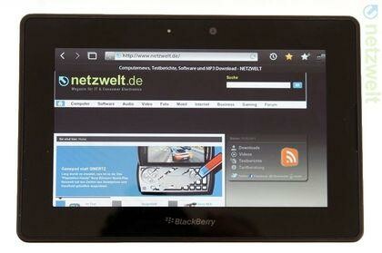 Das BlackBerry PlayBook wird aktuell rund 300 Euro unter dem ursprünglichen Verkaufspreis angeboten. (Bild: netzwelt) Das BlackBerry PlayBook wird aktuell rund 300 Euro unter dem ursprünglichen Verkaufspreis angeboten. (Bild: netzwelt)
