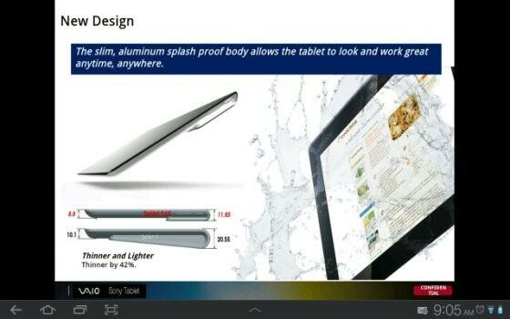 Dünn, leicht und spritzwassergeschützt: Das Xpeira-Tablet von Sony. (Bild: xperiablog.net) Dünn, leicht und spritzwassergeschützt: Das Xpeira-Tablet von Sony. (Bild: xperiablog.net)