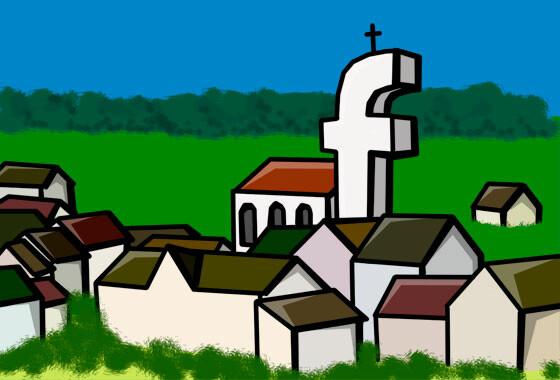 Facebook ist wie ein Dorf. Ein großes Dorf mit rund einer Milliarde Einwohnern. (Bild: netzwelt) Facebook ist wie ein Dorf. Ein großes Dorf mit rund einer Milliarde Einwohnern. (Bild: netzwelt)