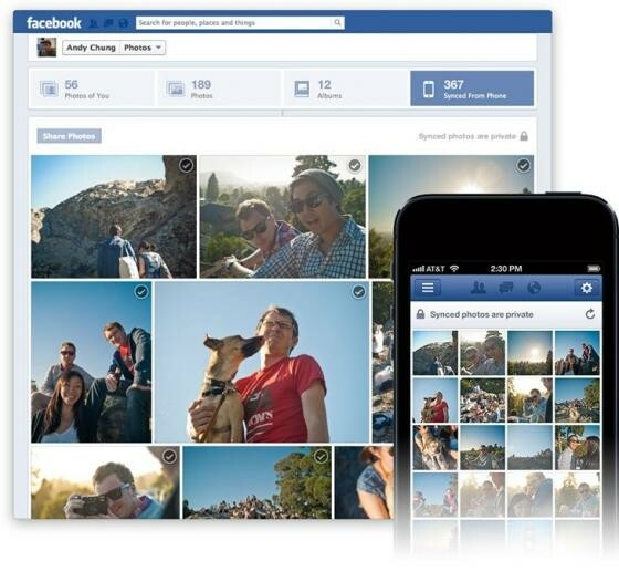 Facebook führt aktuell die neue Funktion Photo Sync ein. (Bild: Facebook) Facebook führt aktuell die neue Funktion Photo Sync ein. (Bild: Facebook)