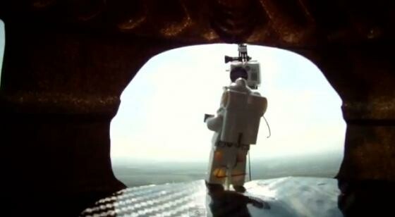 Felix Baumgartner als Lego-Männchen im Maßstab 1:350. (Bild: Screenshot YouTube/Stratos Jump) Felix Baumgartner als Lego-Männchen im Maßstab 1:350. (Bild: Screenshot YouTube/Stratos Jump)